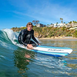 Classic Soft Top 7ft Surfboard with Ankle Leash for All Surfing Levels