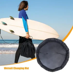 Wetsuit Surf Changing Mat with Drawstring Waterproof and Sand Proof Storage Bag.