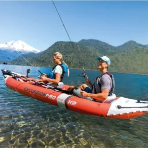 Excursion Pro Inflatable 2 Person Kayak with Accessories