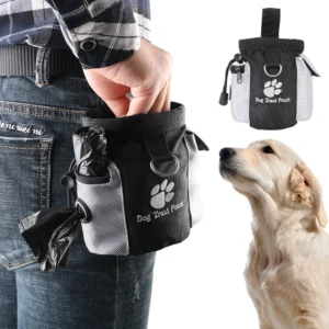 Portable Outdoor Dog Feeding/Treat Pouch Bag for Training.
